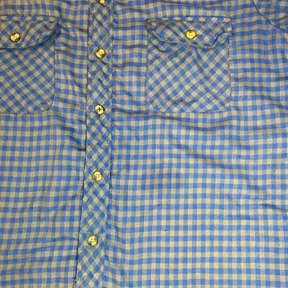 Mens Bud Berma Blue Quilted Flannel - L - Picture 2 of 9